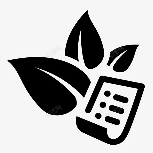 绿色证书碳足迹生态图标svg_新图网 https://ixintu.com 叶子 担保 毕业 生态 碳足迹 绿色证书