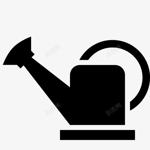 水桶园艺工具图标svg_新图网 https://ixintu.com 园艺 工具 水桶 物品雕文