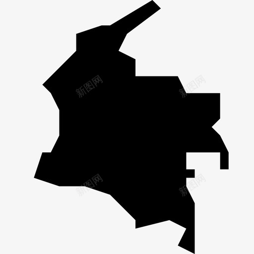 哥伦比亚地图南美洲国家地图图标svg_新图网 https://ixintu.com 哥伦比亚地图南美洲国家地图