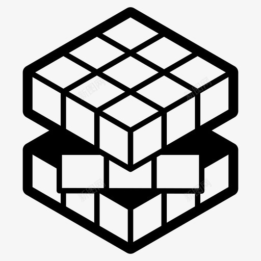rubiks立方体儿童玩具问题解决图标svg_新图网 https://ixintu.com rubikscube rubiks立方体 儿童玩具 益智游戏 问题解决