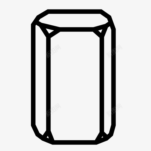 红宝石水晶宝石矿物图标svg_新图网 https://ixintu.com 宝石 宝石晶体 矿物 红宝石水晶