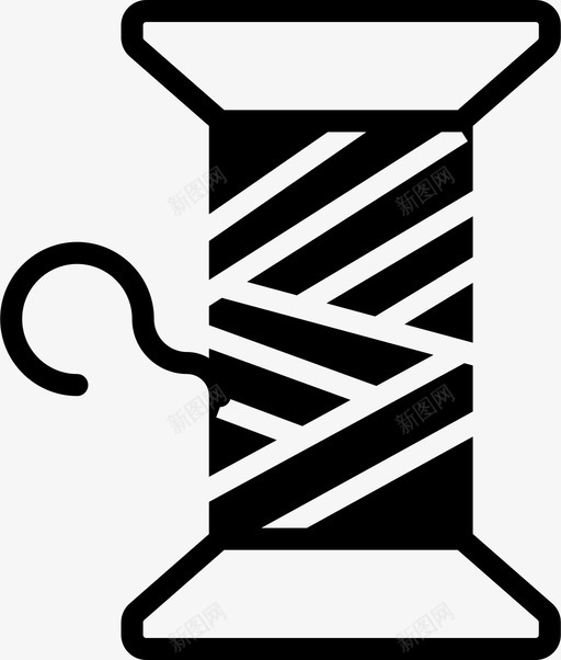 缝纫线针织品缝纫机图标svg_新图网 https://ixintu.com 缝纫机 缝纫线 针织品