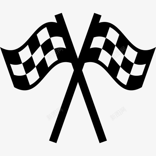 双种族旗汽车方格图标svg_新图网 https://ixintu.com 二 双种族旗 方格 汽车 汽车标志