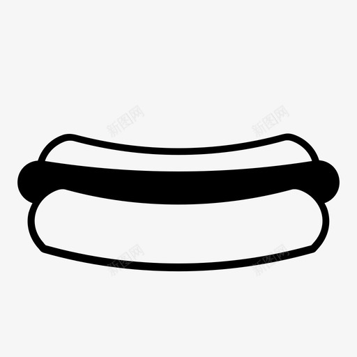 热狗快餐食物图标svg_新图网 https://ixintu.com 快餐 热狗 食物