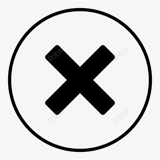 指示擦除标记图标svg_新图网 https://ixintu.com 拒绝 指示 指示标记为负片 擦除 标记 移除 负片