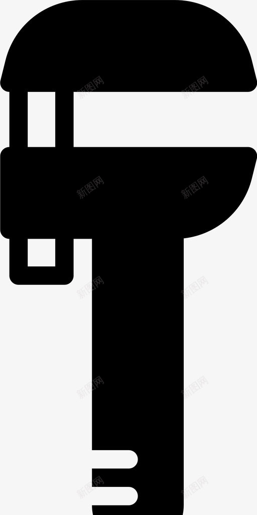法国扳手建筑建设图标svg_新图网 https://ixintu.com 工具 建筑 建设 法国扳手 粉碎图标建设固体