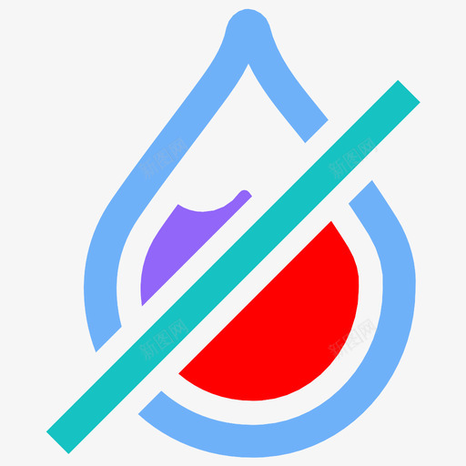不下雨滴水湿度图标svg_新图网 https://ixintu.com 不下雨 天气预报 水 湿度 滴水