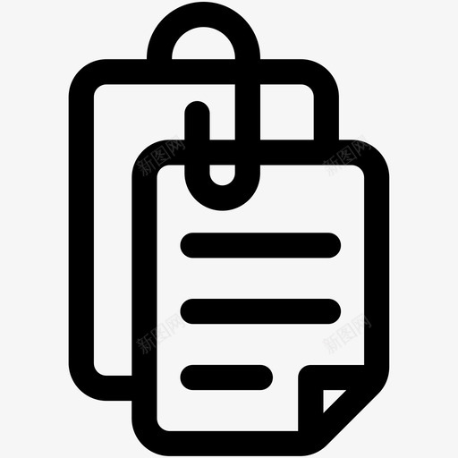 附件文件附件海图标svg_新图网 https://ixintu.com 学校和教育可爱的图标 文件附件 海 附件