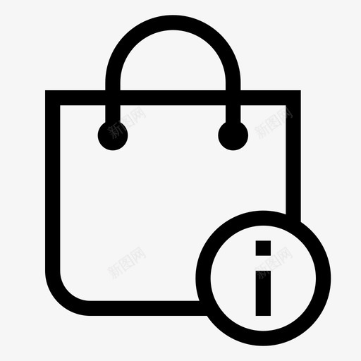 包信息市场图标svg_新图网 https://ixintu.com dottie 信息 包 商店 市场 购物