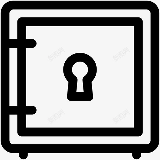 银行金库银行保险箱钱箱图标svg_新图网 https://ixintu.com 保险箱 存储 酒店和服务图标集 钱箱 银行保险箱 银行金库