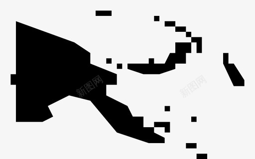 巴布亚新几内亚国家地图图标svg_新图网 https://ixintu.com 世界地图 国家 地图 巴布亚新几内亚