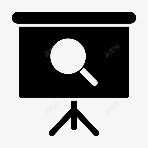 寻板大屏幕投影屏图标svg_新图网 https://ixintu.com 大屏幕 寻板 投影屏 立屏 视频投影