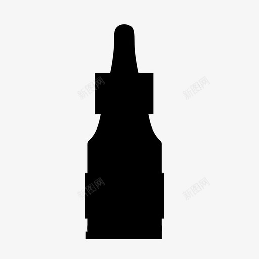 滴耳器瓶子医生图标svg_新图网 https://ixintu.com 健康 医学图标 医生 医疗 滴耳器 瓶子