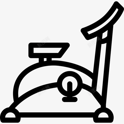 健身车健身运动图标svg_新图网 https://ixintu.com 健身 健身车 文具 训练 运动 运动大纲3