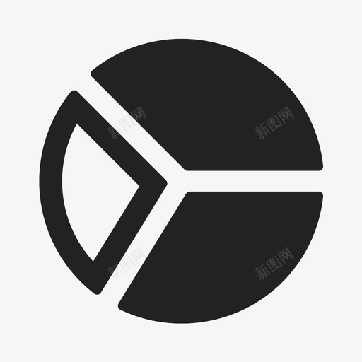 饼图聊天图标svg_新图网 https://ixintu.com 聊天 饼图