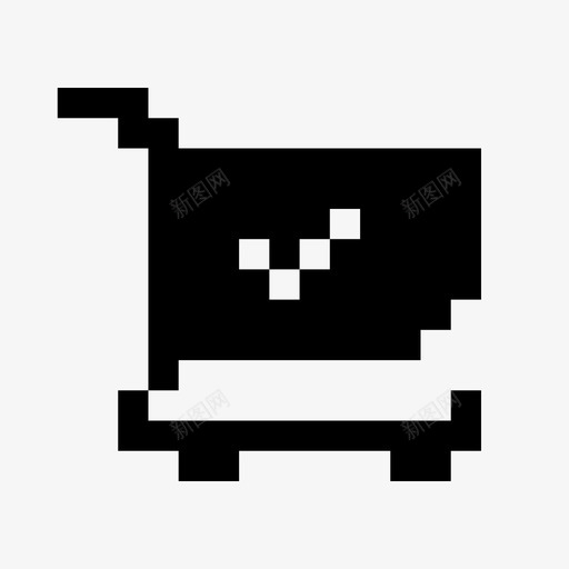 购物车支票订单图标svg_新图网 https://ixintu.com 像素 像素购物车 支票 订单 购物车