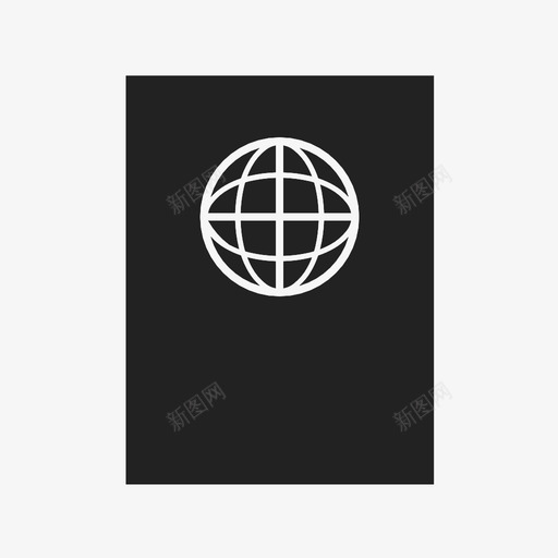 护照办理登机手续控制图标svg_新图网 https://ixintu.com 办理登机手续 护照 控制 旅行 机票