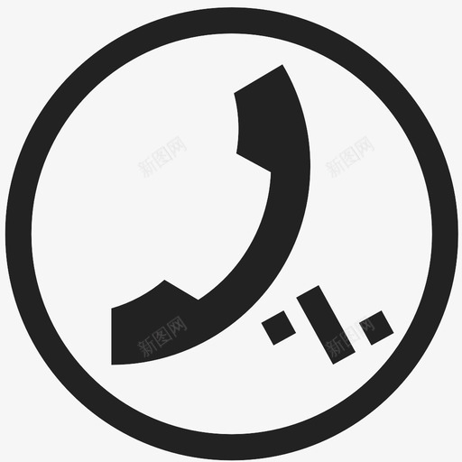 电话通信连接图标svg_新图网 https://ixintu.com 电话 讲话 连接 通信