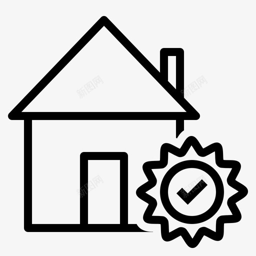 奖励房屋财产图标svg_新图网 https://ixintu.com 信托 奖励 房地产 房屋 核实 租金 财产