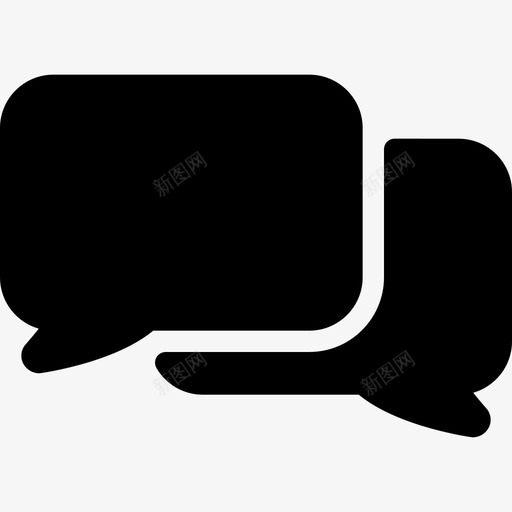 语音气泡聊天消息图标svg_新图网 https://ixintu.com 消息 聊天 语音气泡 语音气泡实心图标 通话