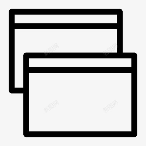 浏览器窗口默认设置还原图标svg_新图网 https://ixintu.com 浏览器窗口 网页 还原 还原浏览器 默认设置