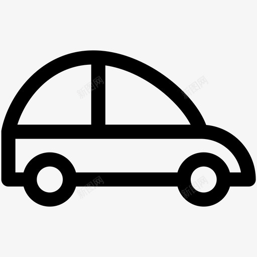 轿车汽车掀背车图标svg_新图网 https://ixintu.com 交通工具可爱的图标 掀背车 汽车 豪华车 轿车
