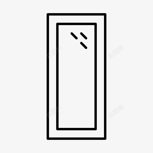 镜子理发师发型师图标svg_新图网 https://ixintu.com 发型师 理发师 镜子