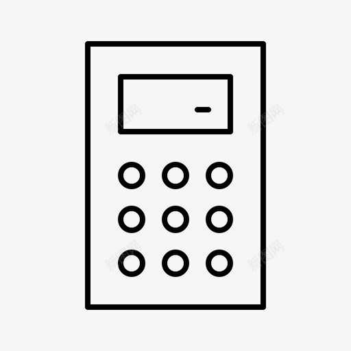 计算器机构局图标svg_新图网 https://ixintu.com 办公室 商业 局 工作 机构 计算器