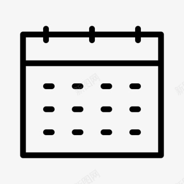日历商务桌面图标图标