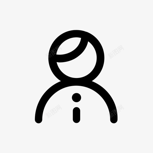 人女用户图标svg_新图网 https://ixintu.com 人 商业 女 用户