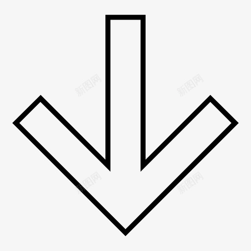方向箭头下图标svg_新图网 https://ixintu.com 下 向下 指向下 方向 方向箭头指向下 箭头