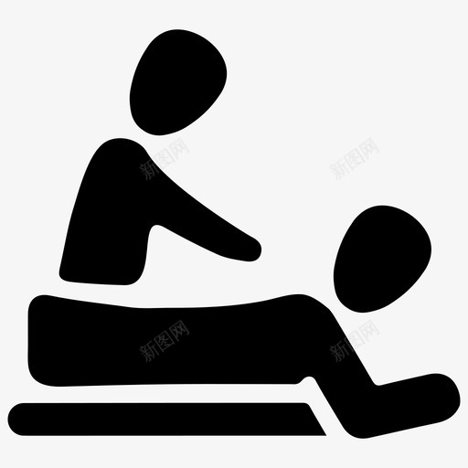 水疗美容按摩图标svg_新图网 https://ixintu.com 医疗保健 按摩 放松 水疗 理疗 美容