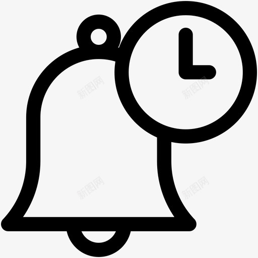 上课铃闹钟图标svg_新图网 https://ixintu.com 上课铃 图标 闹钟
