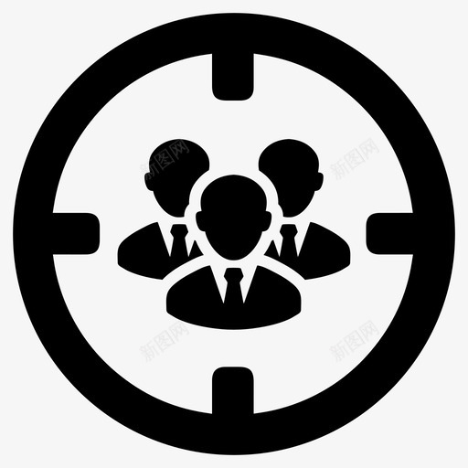 目标群体企业营销图标svg_新图网 https://ixintu.com 企业 企业终极 目标群体 营销