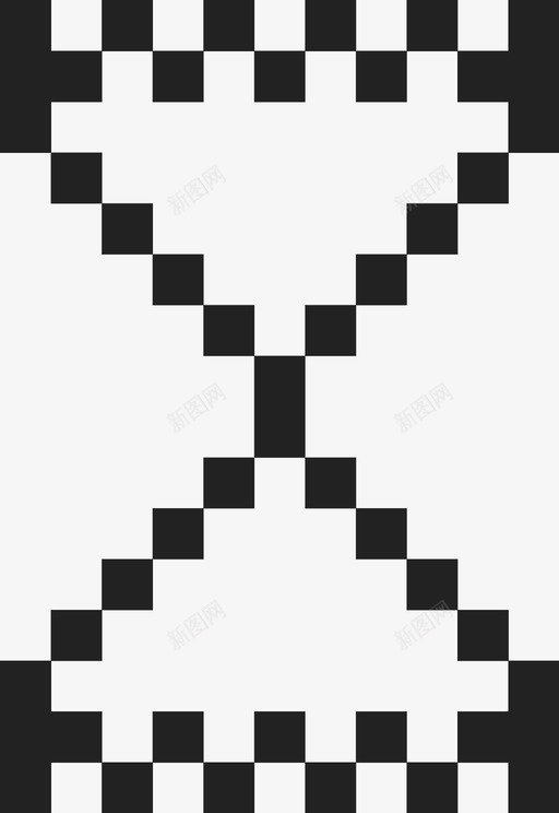 撒丁沙漏像素秒表图标svg_新图网 https://ixintu.com 三角形 像素 撒丁沙漏 时间 秒表