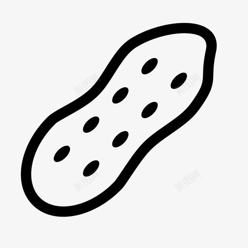 花生食用食物图标svg_新图网 https://ixintu.com 多蒂 花生 蔬菜 食物 食用