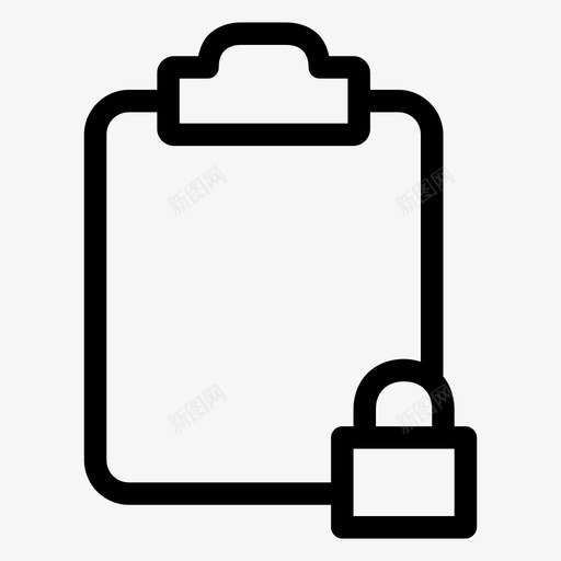 剪贴板锁提醒pin图标svg_新图网 https://ixintu.com pin 事件 任务计划 剪贴板 剪贴板锁 办公外设 办公文具 密码 挂锁 提醒 警报