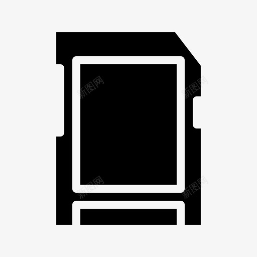 适配器卡支架图标svg_新图网 https://ixintu.com 内存 卡 存储 支架 联网和共享固态 适配器