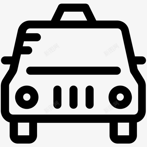 出租车汽车旅行可爱的图标svg_新图网 https://ixintu.com 出租车 旅行可爱的图标 汽车