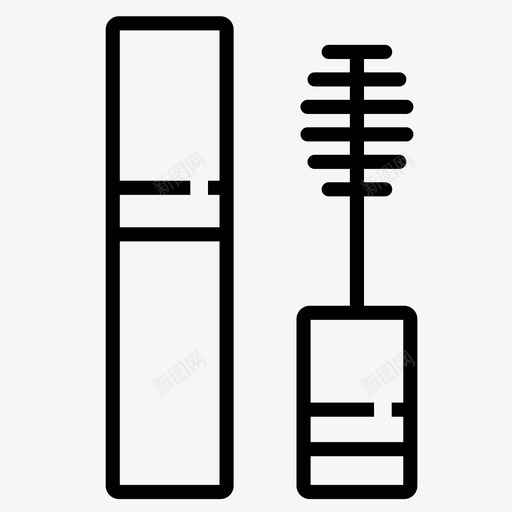 睫毛膏化妆品眼睛图标svg_新图网 https://ixintu.com 化妆品 眼睛 睫毛 睫毛膏 轮廓化妆品