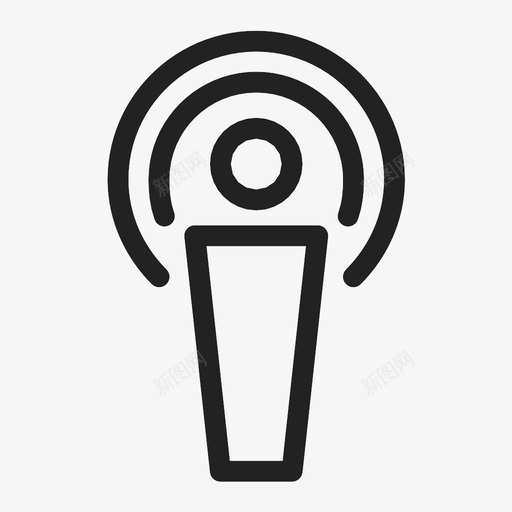 热点连接互联网图标svg_新图网 https://ixintu.com wifi 互联网 热点 范围 连接