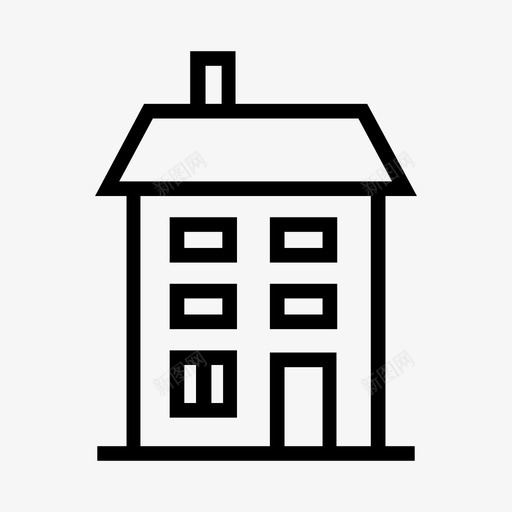 宿舍大房子楼层图标svg_新图网 https://ixintu.com 多层 大房子 宿舍 房屋 楼层 高层