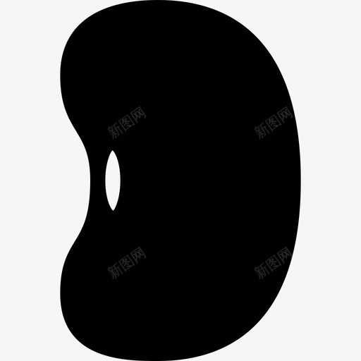 扁桃豆食物图标svg_新图网 https://ixintu.com 扁桃 种子 蔬菜 蔬菜和种子实心图标 豆 食物