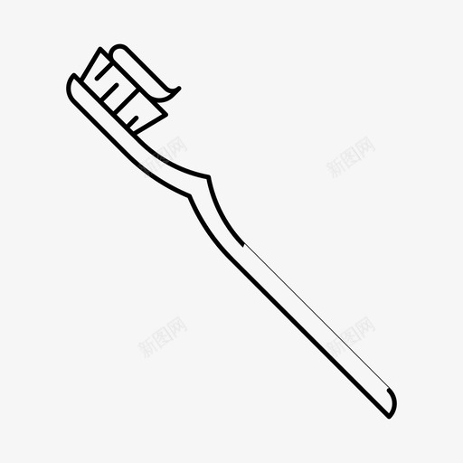 牙刷护理牙科图标svg_新图网 https://ixintu.com 卫生 家用 护理 牙刷 牙科 牙膏