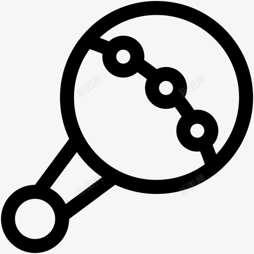 拨浪鼓玩伦巴图标svg_新图网 https://ixintu.com 伦巴 宝宝和孩子们 拨浪鼓 摇 玩