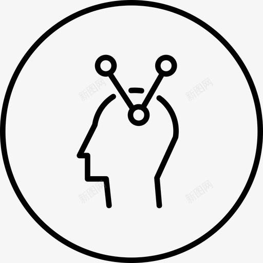 联想大脑决策图标svg_新图网 https://ixintu.com 业务循环 决策 大脑 思维 联想