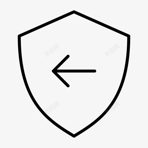 前盾防病毒安全徽章图标svg_新图网 https://ixintu.com 前盾 安全徽章 安全标志 警告 防病毒