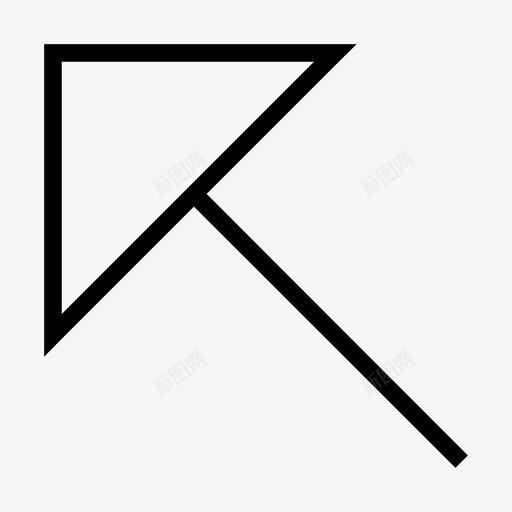 左上箭头方向图标svg_新图网 https://ixintu.com 导航 左上 左上角 指针 方向 箭头