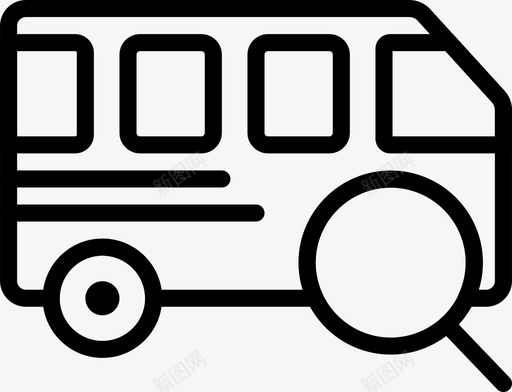 搜索车汽车运输图标svg_新图网 https://ixintu.com 搜索车 汽车 粉碎图标徽章军队轮廓 车辆 运输
