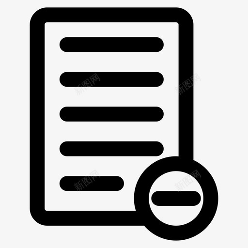 纸张删除文档表格图标svg_新图网 https://ixintu.com 文书工作 文档 笔记本 纸张 纸张删除 表格 记事本